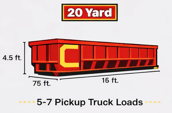 20 Yard Cigna roll-off dumpster